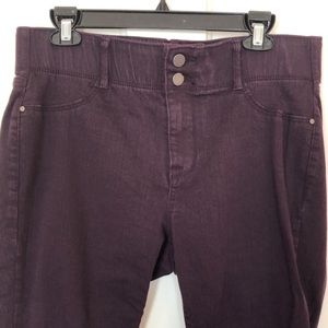 Apt. 9 Straight Leg Jeans, Burgundy Color, 14